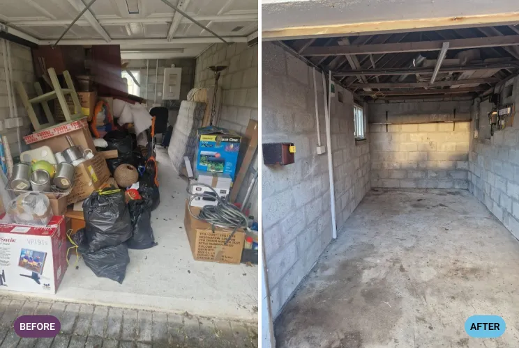 Garage Before and After
