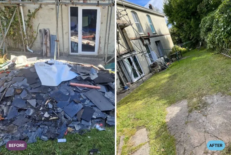 Garden Waste Before and After